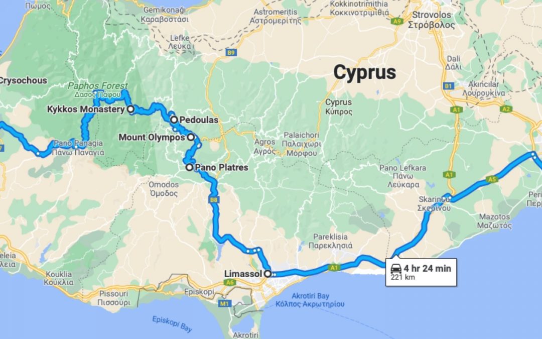 Mountains Of Cyprus By Car